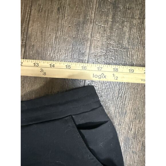Figs Black Scrub Pants Women’s Large Technical Collection Straight Leg Logo Leg - Picture 3 of 6